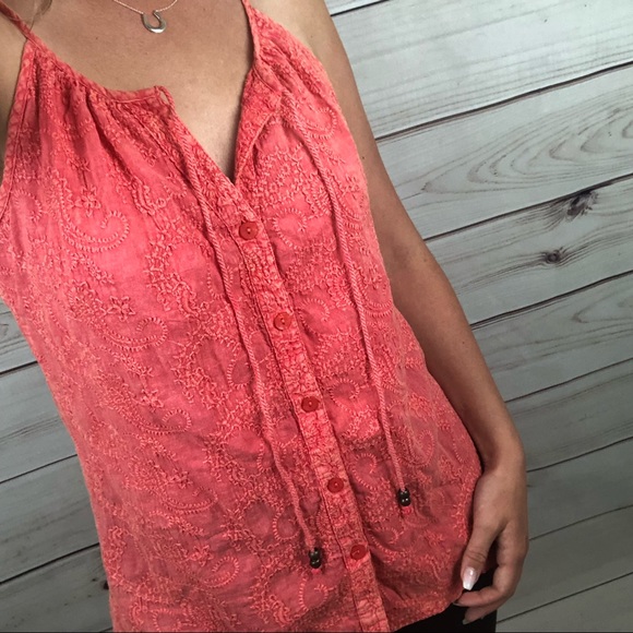 Anthropologie LUNA MOON Embroidered Top S - Picture 6 of 7